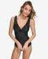 Ruffle Plunge Underwire Tummy Control One-Piece Swimsuit, Created for Macy's
