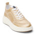 Фото #2 товара COCONUTS by Matisse Nelson Metallic Platform Womens Gold Sneakers Casual Shoes