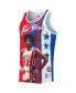 Фото #3 товара Men's Julius Erving Blue, Red New York Nets Sublimated Player Tank Top