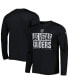 Фото #1 товара Men's Black Las Vegas Raiders Combine Authentic Offsides Long Sleeve T-shirt