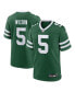 Фото #1 товара Men's Garrett Wilson Legacy Green New York Jets Game Jersey