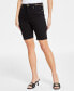 Фото #4 товара Women's High-Rise Denim Bermuda Shorts, Created for Macy's