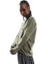 Noisy May long sleeve crew neck top in khaki