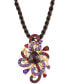 Le Vian crazy Collection® Pomegranate Garnet (4 ct. t.w.) & Grape Amethyst (5/8 ct. t.w.) Silk Cord 18" Pendant Necklace in 14k Gold