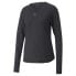 Puma Cloudspun Crew Neck Long Sleeve Athletic T-Shirt Womens Size L Casual Tops