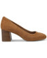 ფოტო #2 პროდუქტის Women's Betsyy Memory Foam Block Heel Pumps, Created for Macy's