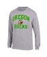 ფოტო #3 პროდუქტის Men's Heather Gray Oregon Ducks High Motor Long Sleeve T-shirt