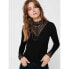 Фото #5 товара ONLY Tilde Lace High Neck long sleeve T-shirt