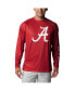 Фото #1 товара Men's Crimson Alabama Crimson Tide Big and Tall Terminal Tackle Raglan Omni-Shade Long Sleeve T-shirt