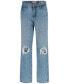 Фото #5 товара Women's Relaxed Straight-Leg Jeans