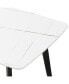 Фото #2 товара Porcelain Dining Table White 70"