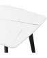 Porcelain Dining Table White 70"