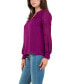 ფოტო #3 პროდუქტის Women’s Clip Dot Top with Smocked Cuff