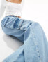 The Couture Club relaxed cargo jeans in washed blue