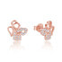 Tender bronze angel earrings AGUP2666-ROSE