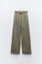 Faded-effect plush jogger trousers