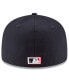 Фото #2 товара Men's Navy California Angels Cooperstown Collection Wool 59FIFTY Fitted Hat