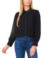 Фото #4 товара Women's Floral-Appliqué Collared Long-Sleeve Blouse