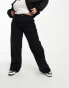 Фото #1 товара DTT Plus Silvia cord wide leg trousers in black