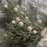 Фото #12 товара Wondershop Christmas Wreath 22in Unlit Silver Hoop Greenery with Bell Artificial