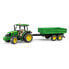 BRUDER Tractor John Deere With Shovel And Trailer