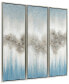 Фото #2 товара Sequence Textured Metallic Hand Painted Wall Art Set by Martin Edwards, 60" x 20" x 1.5"