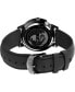 Фото #4 товара Men's Waterbury Black Leather Strap Watch 40 mm