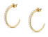 Poetica SAUZ32 sparkling gold-plated hoop earrings