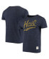 ფოტო #2 პროდუქტის Men's Heathered Navy Michigan Wolverines Vintage-Like Hail Tri-Blend T-shirt