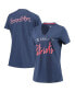 Фото #2 товара Women's Navy New England Patriots Riley V-Neck T-shirt