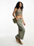 Reclaimed Vintage festival space dye open stitch knitted halter top 40 - фото #7