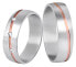 Men´s bicolor wedding ring made of steel SPP07