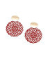 Фото #1 товара Women's Floral Filigree Drop Earrings