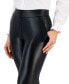 ფოტო #5 პროდუქტის Women's Pull-On Faux-Leather Slash-Pocket Pants