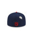 Фото #5 товара Men's X Staple Navy, Red New England Patriots Pigeon 59Fifty Fitted Hat