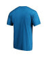 Фото #3 товара Men's Blue Charlotte FC Wordmark T-shirt