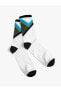 Фото #6 товара Basic Soket Çorap Geometrik Desenli Renk Bloklu
