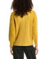 70/21 Cable Knit Sweater Women's Yellow Os