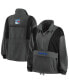 Women's Charcoal New York Rangers Popover Packable Half-Zip Jacket