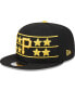 ფოტო #1 პროდუქტის Men's Black Pittsburgh Pirates 2024 Batting Practice 9FIFTY Snapback Hat