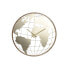 Фото #1 товара Настенное часы Home ESPRIT Чёрный Деревянный Металл Карта Мира Vintage 60 x 4,5 x 60 cm