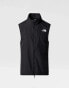 The North Face higher run wind vest in black