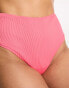 Фото #3 товара We Are We Wear Tia high waist bikini bottom in cerise pink