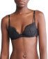 Women's Black Bridal Lightly Lined Plunge Bra QF7751