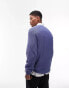 Topman fisherman jumper in blue