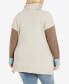 ფოტო #2 პროდუქტის Plus Size Riley High Low Sweater