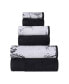 Фото #1 товара Quick Drying Cotton Solid and Marble Effect 6 Piece Towel Set