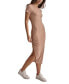 Фото #1 товара Платье DKNY женское средней длины-боди в рубчик