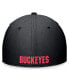 Men's Black Ohio State Buckeyes 2024 On-Field Swoosh Flex Hat