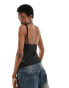 Calvin Klein Jeans strappy top in black M - фото #6